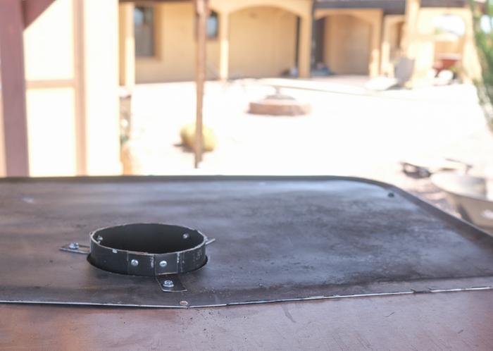 We could have a small pot of something cooking up here when the stove is being used. 