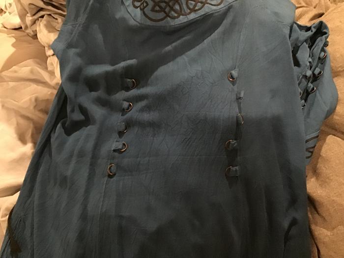 The back ready for lacing