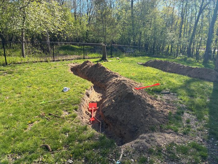 The short one: ~20 ft. long, 2 ft. deep, 2 ft. wide