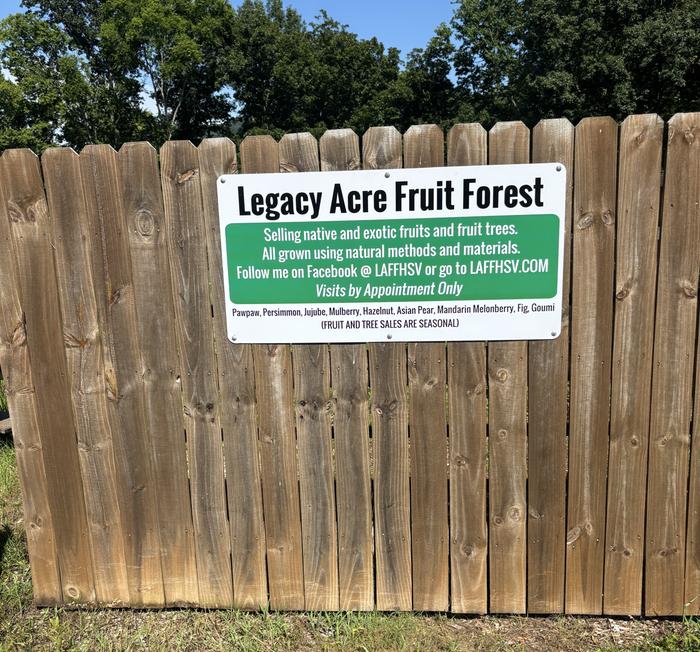 My Orchard Sign. 