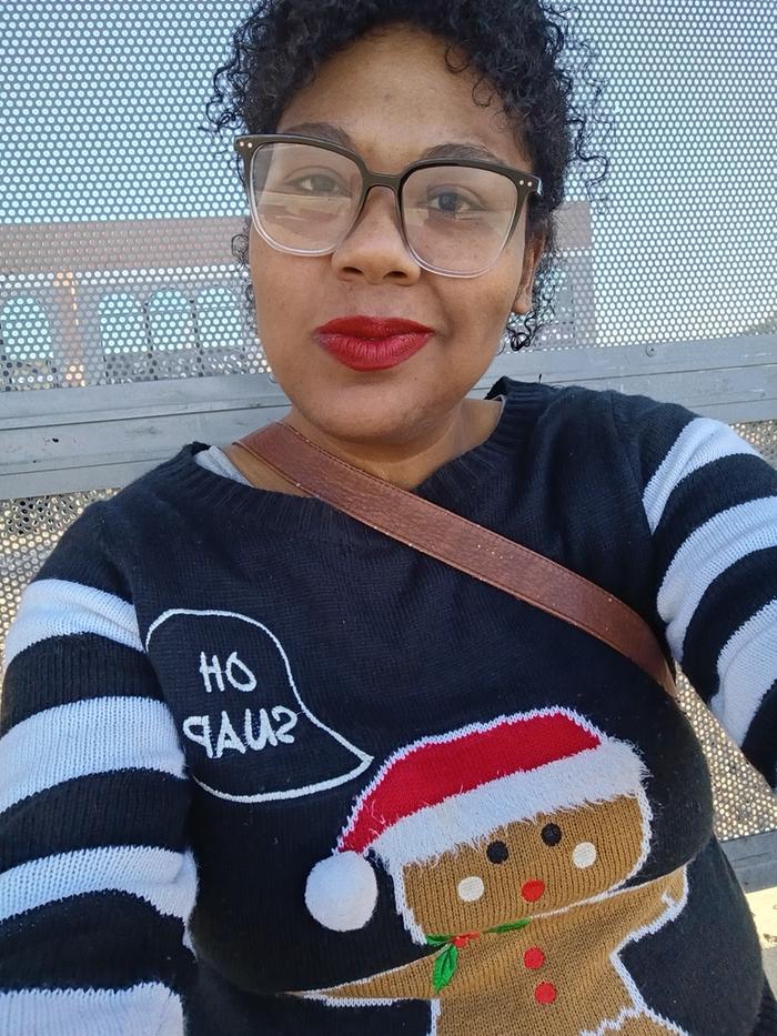 Me this last Christmas rocking red