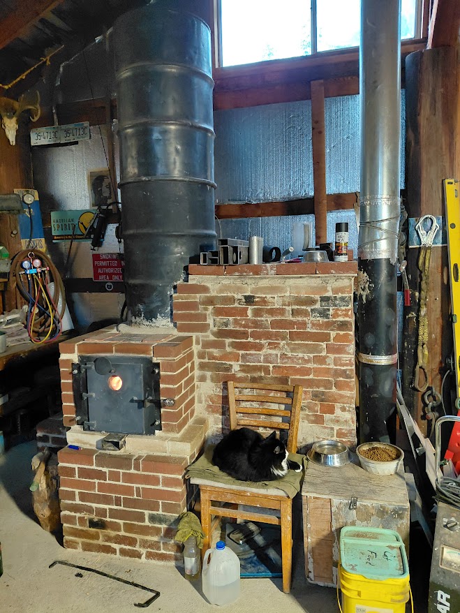Hybrid 7" Barrel bell Batchbox Shop stove