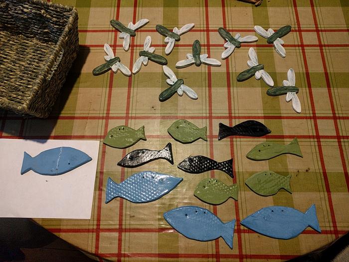 mobile fishes and dragonflies