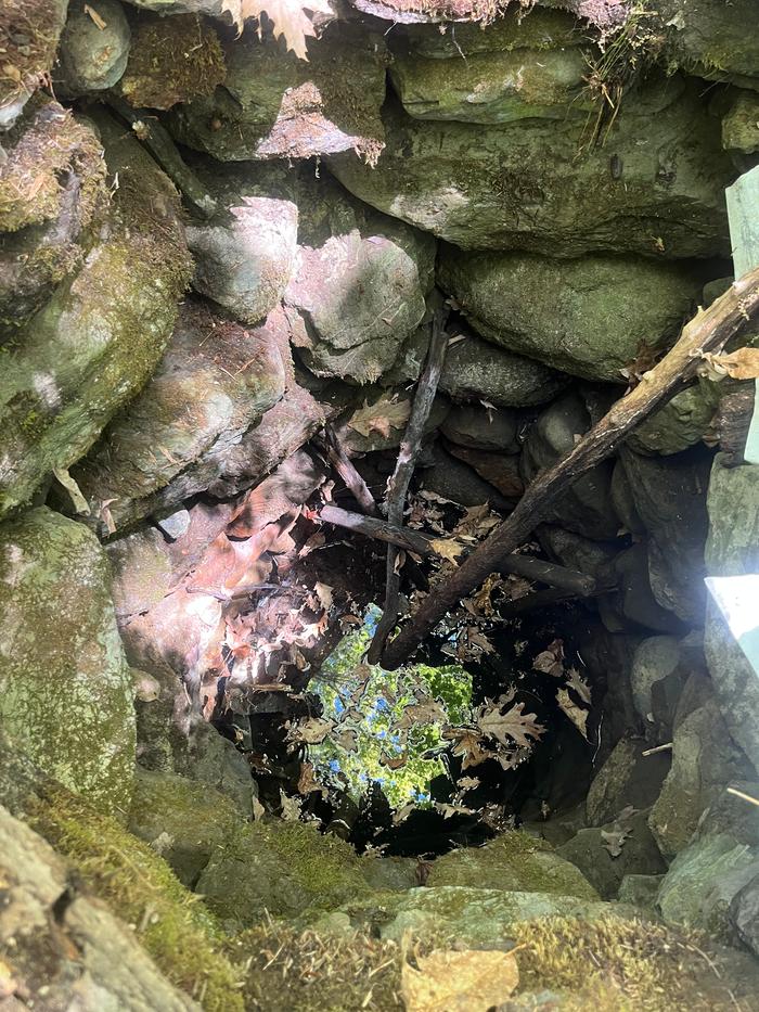 Looking down into the well