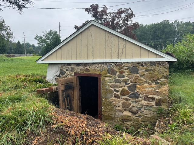 Entrance to the spring house