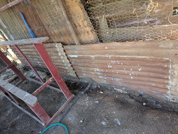 old roosting bars 