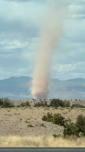 Dust devil near San Felipe Pueblo (25 miles N of Albuquerque NM)
