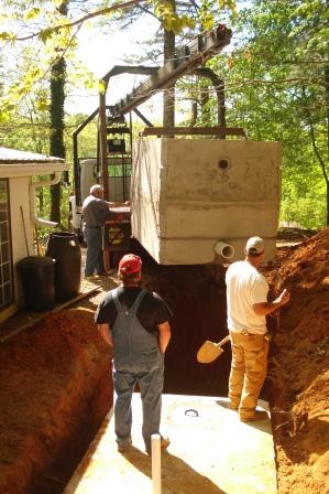 Setting the tanks.