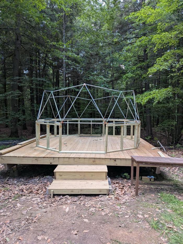 70% of the framing complete