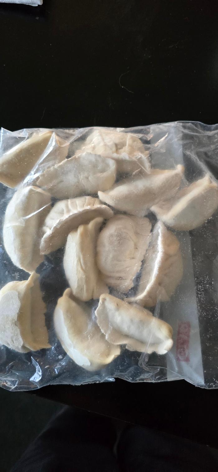Frozen homemade dumplings