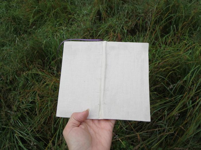 It looked surprisingly nice once glued down. It's like a canvas, or a modern fabric-covered hardback book. Nice!