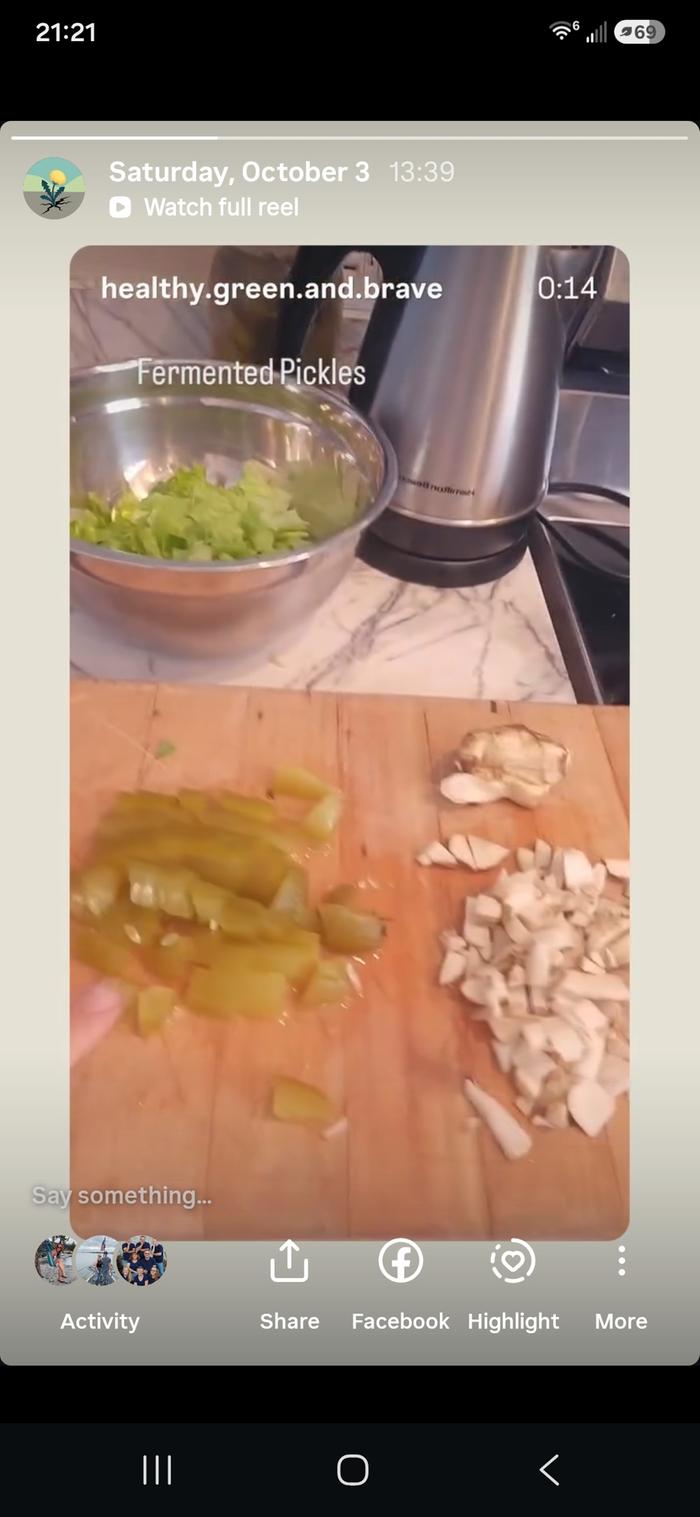 Ingredients being assembled