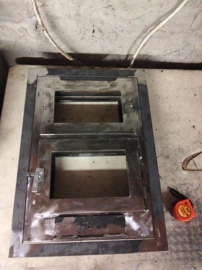 I spent an entire day crafting the double door; now, I’ll be taking it to a company that specializes in high-temperature powder coating.