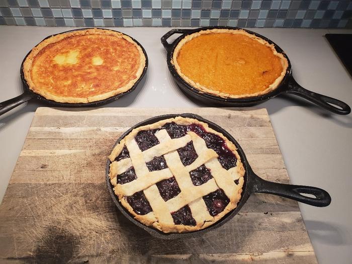 Buttermilk, sweet potato, and blueberry