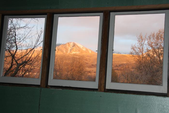 Cherry peak just above the new ski resort