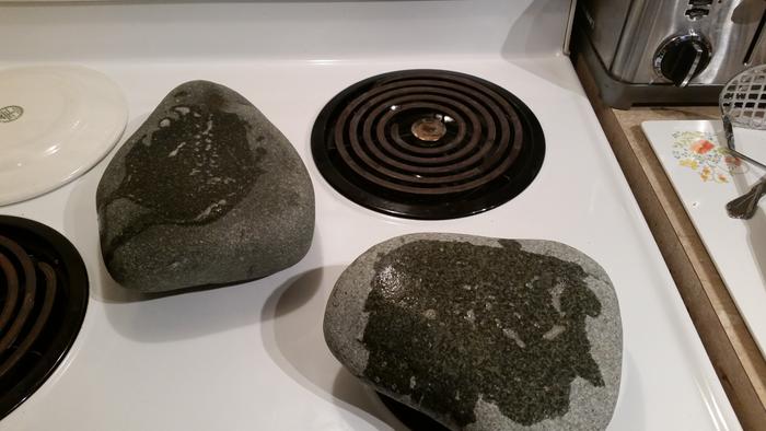 I heated to the rock to 500 degrees F