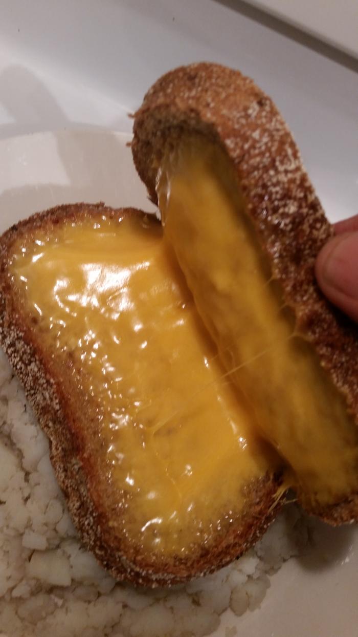 It took four minutes to make grilled cheese.