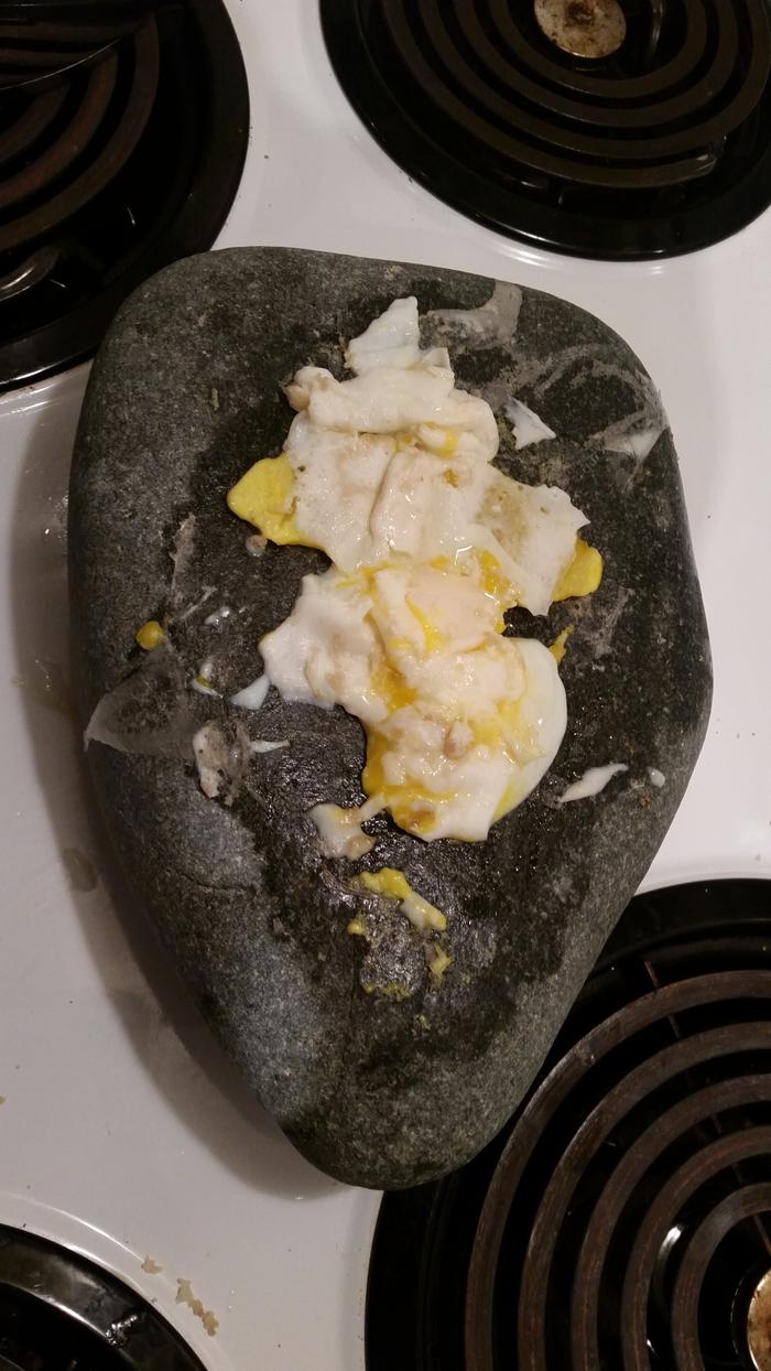 I tried cooking eggs