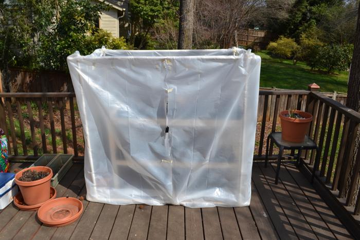 Greenhouse with top off