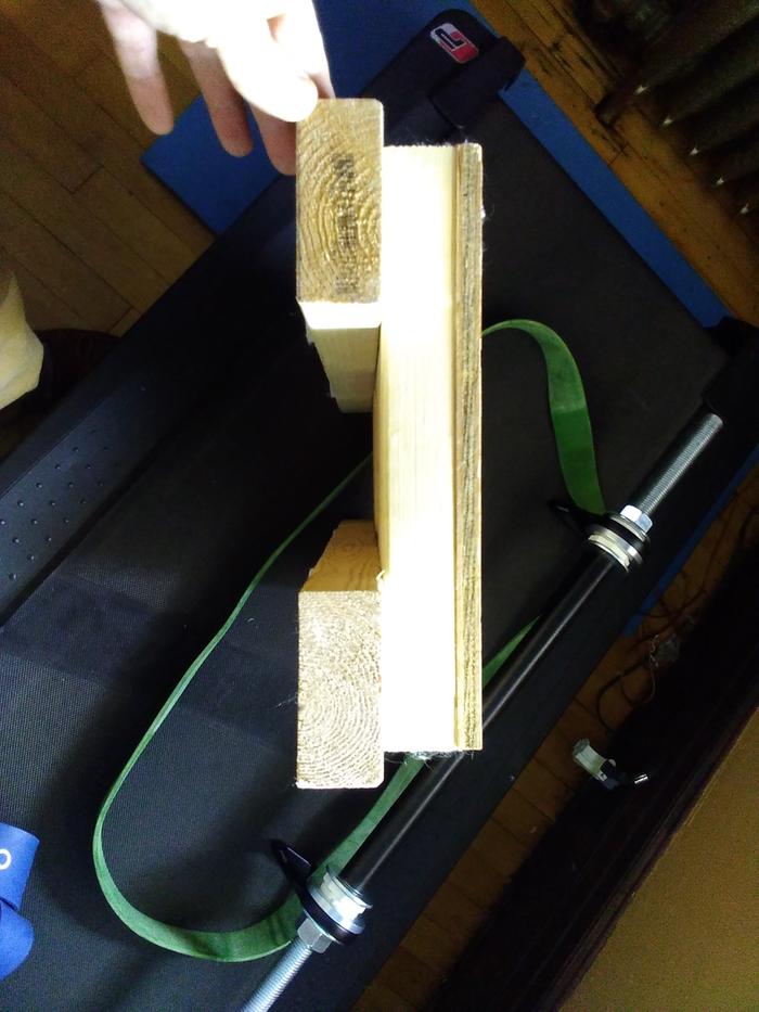 end view of homemade footplate