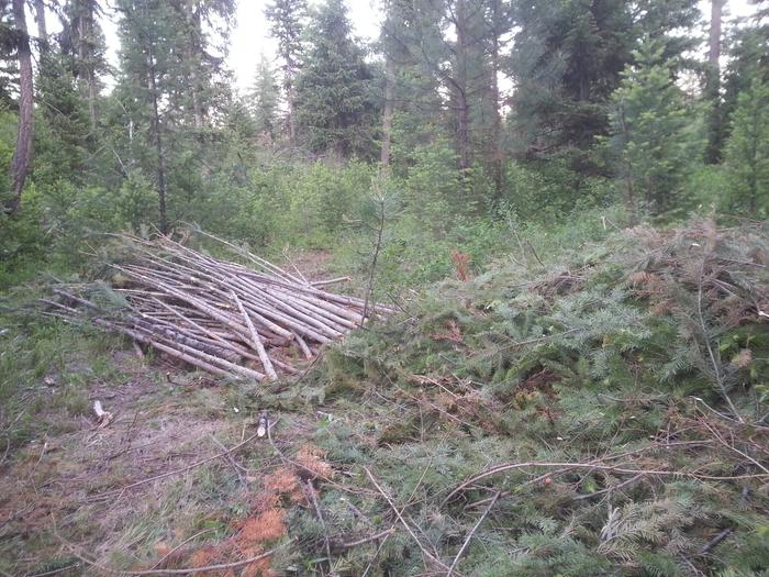 pile of fence materials is growing