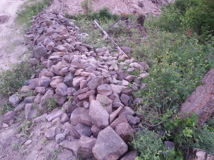 a good day's worth of rock picking