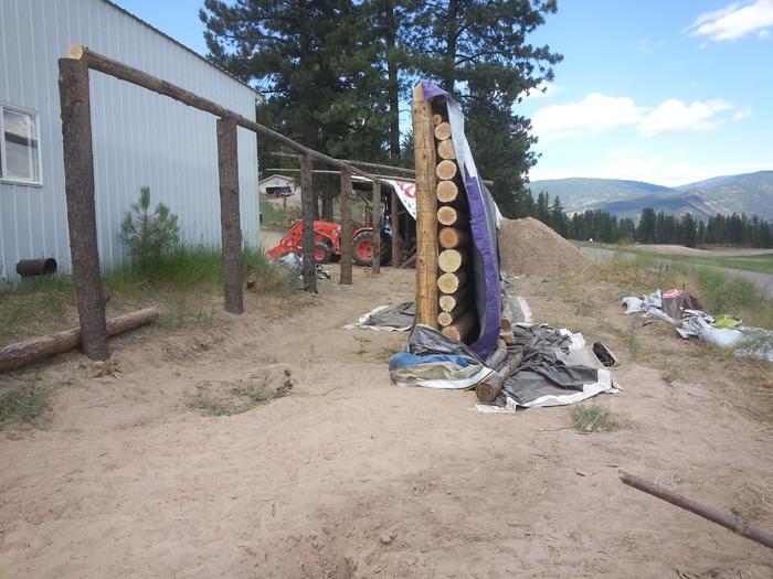 berm shed coming along