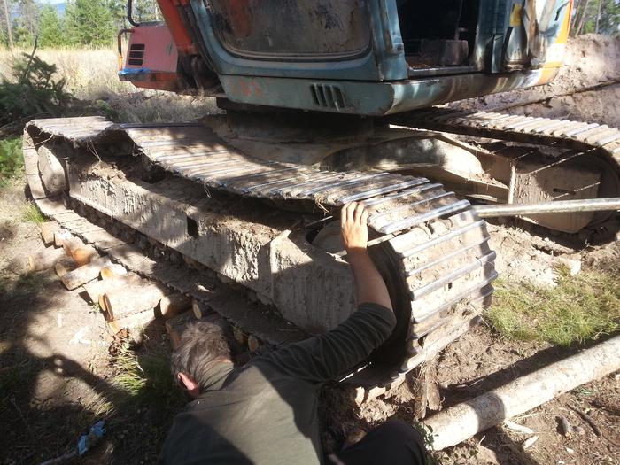 putting the track back on