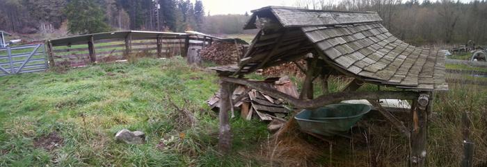 curvy sheds and woodshed fences