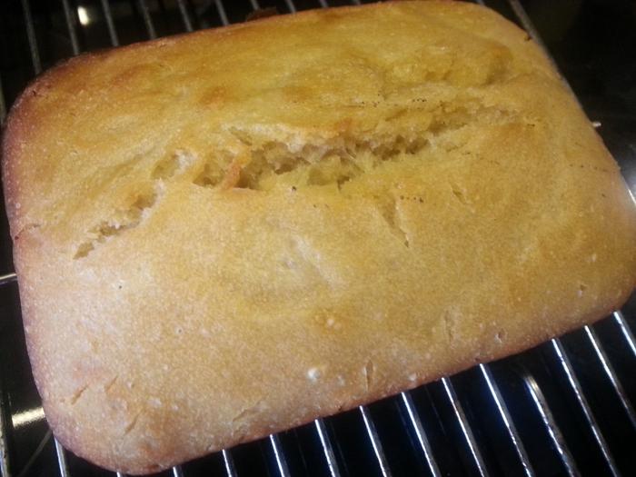 homemade sourdough bread from homegrown hand-milled wheat