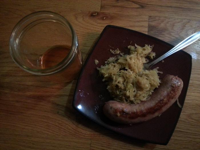 kraut, brat, cider