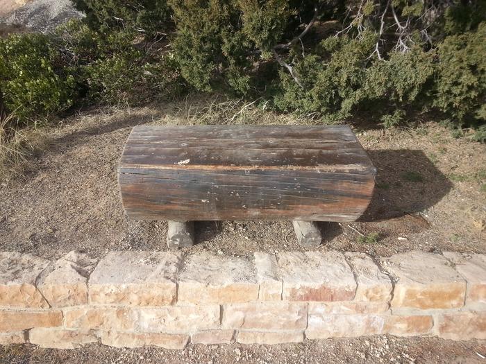 a giant 3-log bench