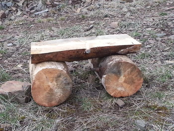 another 3-log bench for the volcano