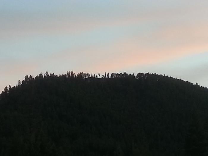 evening sky above solar ridge