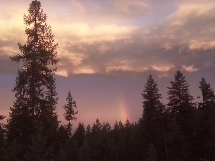 dusky rainbow storm