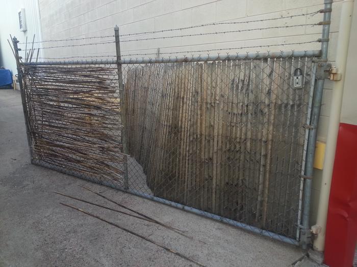 urban bamboo junkpole gate