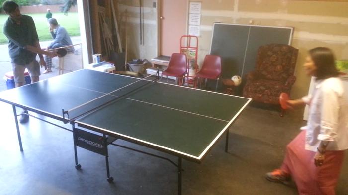 epic ping pong match between mei and gabe