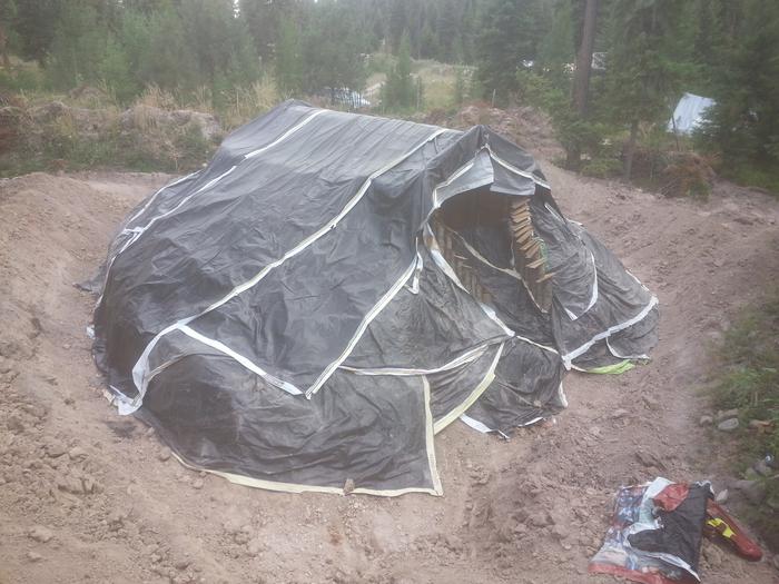 several layers later, a completed umbrella