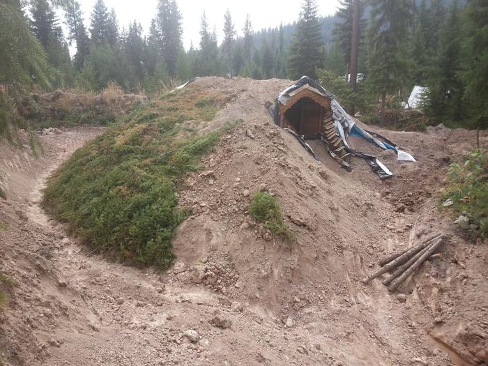 Siesta buried, mulching started