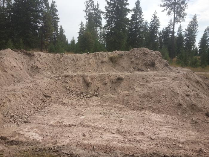 Steve's driveway and terraced berms