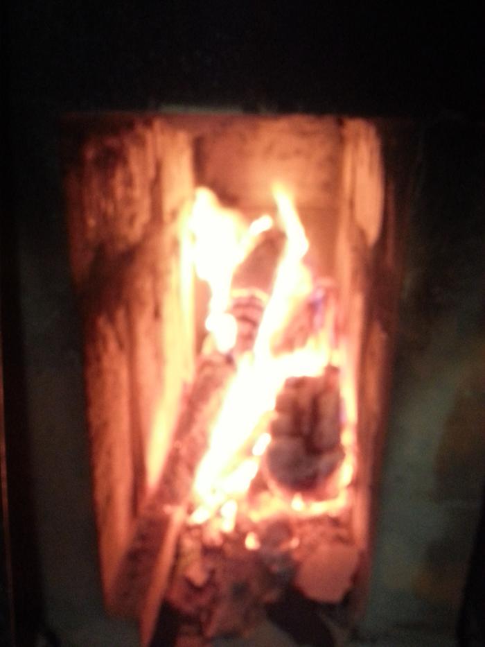 inside fire box sideways flames secondary air