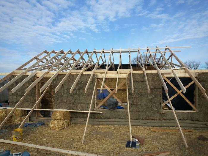 Sacred Stone Community School and Permaculture Learning Center under construction