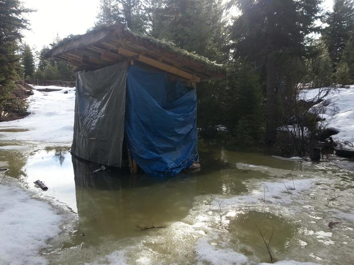 Jesse's slightly flooded shed