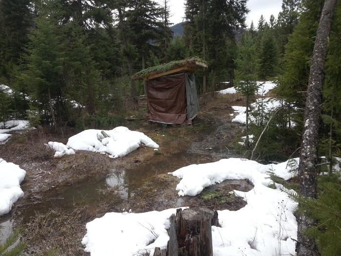 Jesse's shed with floor now above water