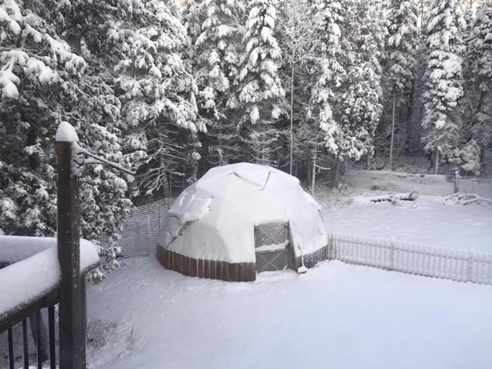 geodesic greenhouse snow loading canada