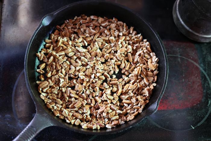 Toasting pecans