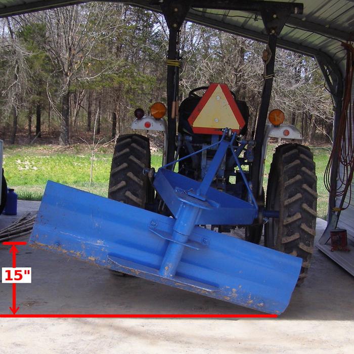 15 inch blade tilt, Near Maximum