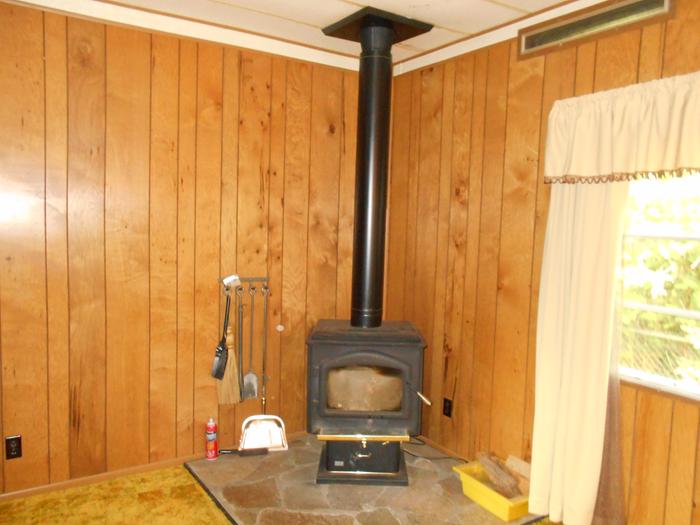 Wood heat, half season wood on property