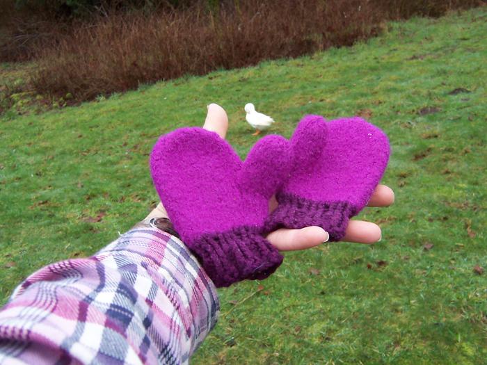 [Thumbnail for baby-toddler-felted-mitten-hand-knit-purple-warm-wool-silk-permaculture.jpg]