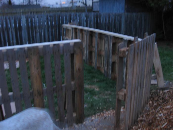 pallet gate into garden